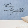 thumbnail image 4 of Pegatina de pared de PVC, siempre buenas noches, Kiss Me, cita en inglés, decoración del hogar y dormitorio extraíble, 4 of 5