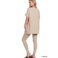 thumbnail image 3 of J. METHOD Women's Loungewear Set - 2 Piece Outfit Short Sleeve V-Neck Top and Leggings Soft Brushed Microfiber Fabric S-3XL, 3 of 3