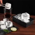 thumbnail image 5 of Bandejas de silicona para cubitos de hielo: moldes de silicona para cubitos de hielo de gran tamaño con tapa extraíble a prueba de fugas Bandeja cuadrada para cubitos de hielo para cócteles, whisky,, 5 of 5