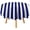 Navy Blue and White Candy Stripes, variant on Tablecloth Navy Blue and White Candy Stripes Table Cover 70inch Round Washable Table Cloth for Kitchen Dinning Party Tabletop Modern Decoration