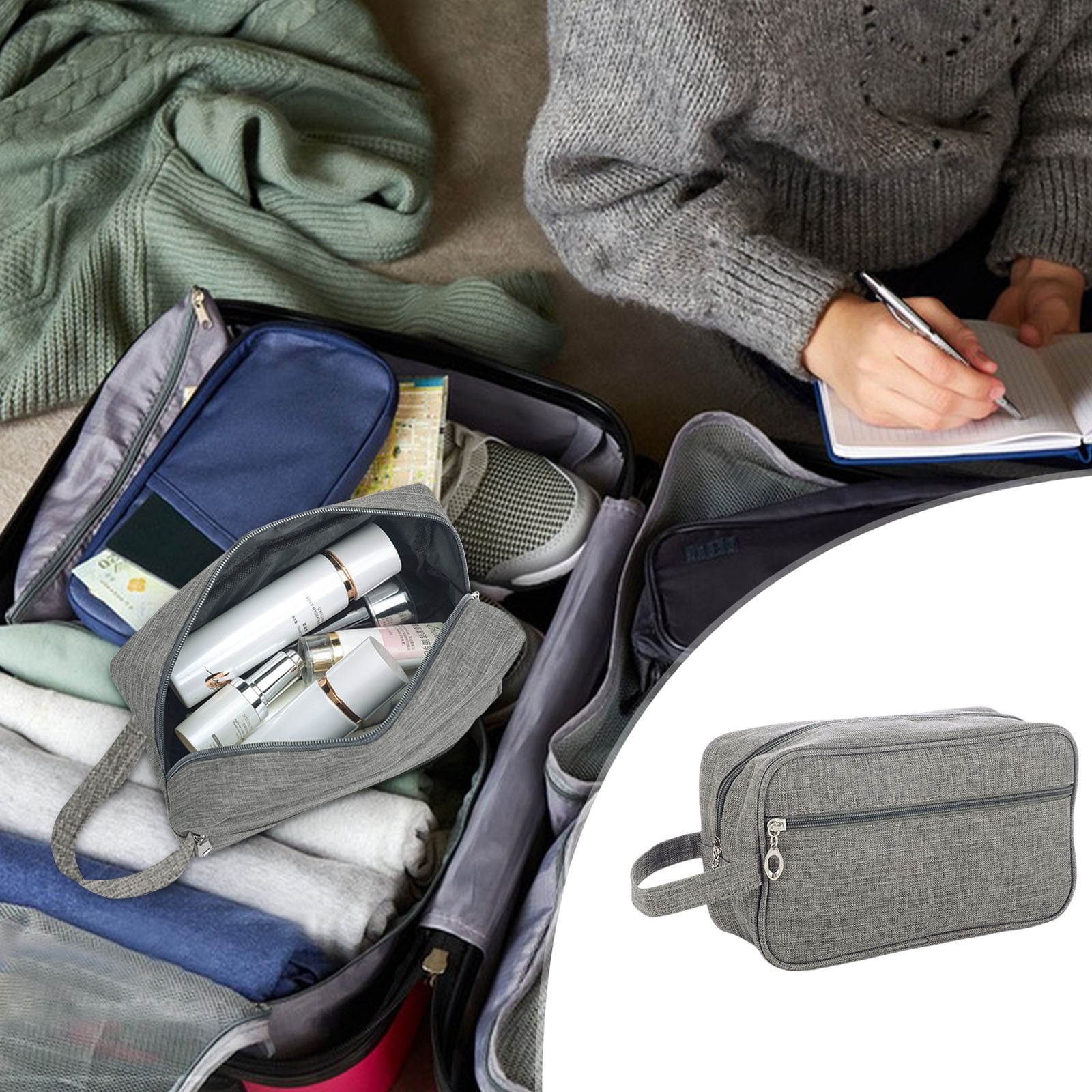 Trousse De Toilette De Voyage Haryali London - Organisateur Cosmétique - Orange - Neuf Avec étiquettes