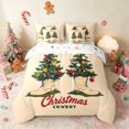 thumbnail image 3 of Manfei Boot Full Size Bedding Sets 7-Piece Holiday Full Size Bed in a Bag, Orange Brown, Xmas Reversible, 3 of 6