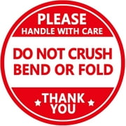 Do not Crush Bend or Fold Shipping Handling Stickers,2"Shipping Warning Labels for Package 500 Pcs