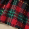 thumbnail image 5 of Christmas Dress Girl Christmas Outfit Baby Romper Long Sleeve Plaid Skirt Baby Girl Fall Outfits for Baby Girls 0-3 Months, 5 of 7