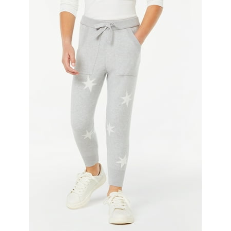 Free Assembly Girls’ Sweater Knit Joggers, Sizes 4-18