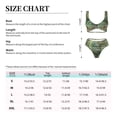 thumbnail image 6 of Wukai Succulents Women's Bikini Set Two Piece,wimsuit High Waisted V Neck Twist Front Adjustable Spaghetti Straps Bathing Suit-Large, 6 of 7