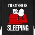 thumbnail image 3 of Peanuts - Men's Snoopy Chill Vibes Just Hanging Crewneck Fleece Pullover Sweatshirts, 3 of 6
