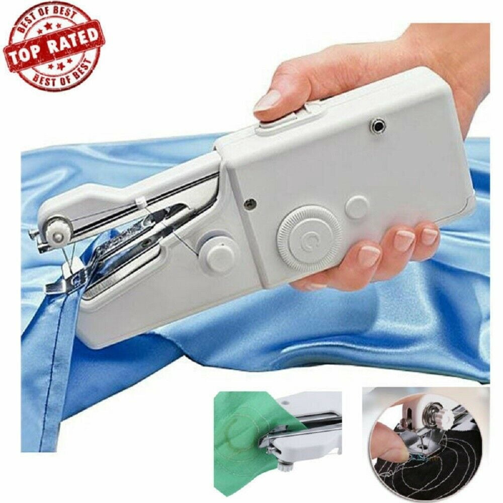 Mini Portable Sewing Machine for DIY Projects Quick Fixes Sewing Curtains, Aprons, Handkerchiefs, Pillowcases