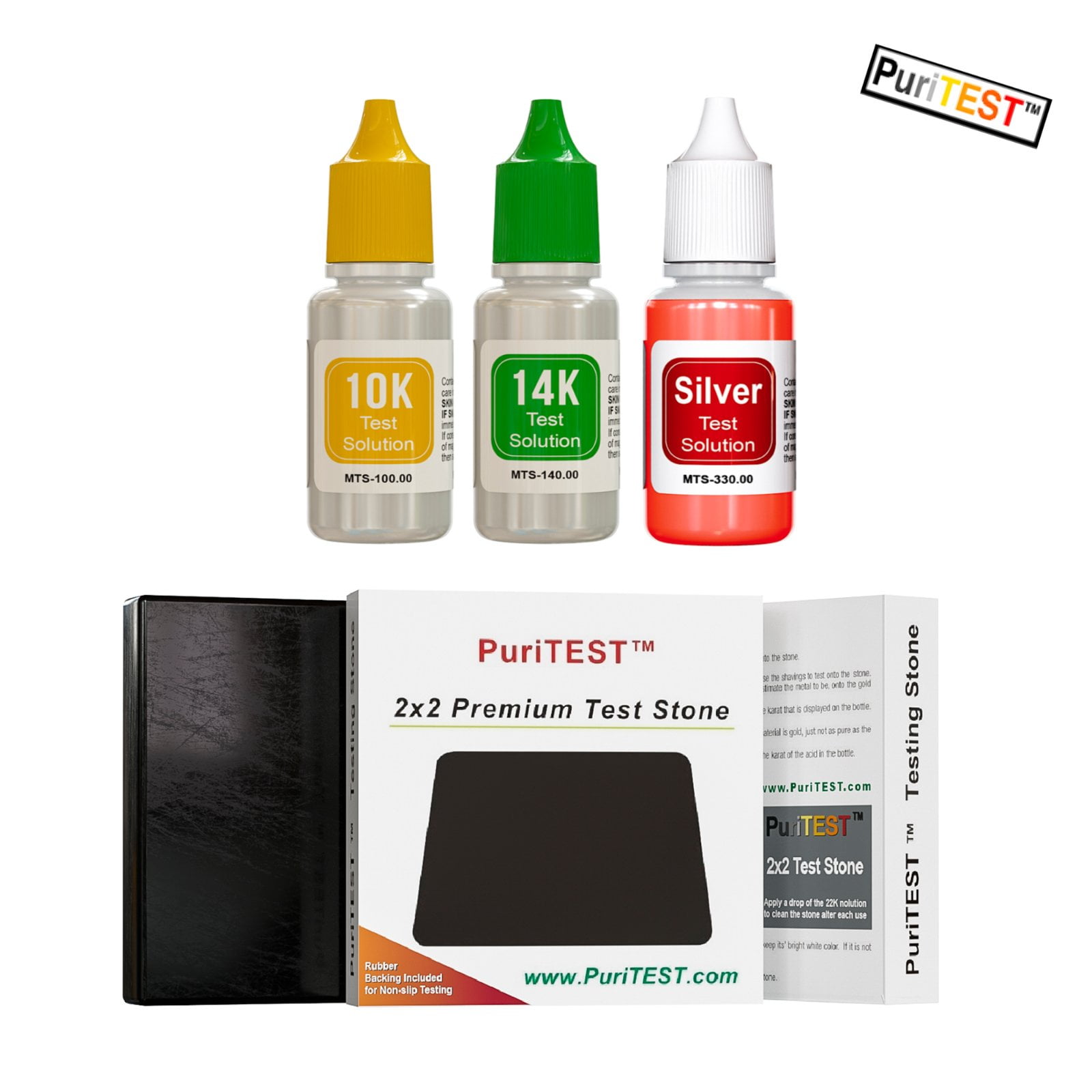 GOLD/SILVER Test Acid Tester Kit 10k 14k .999 .925 Sterling Testing GOLD/SILVER Test Acid Tester Kit 10k 14k .999 .925 Sterling Testing