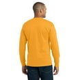thumbnail image 2 of Port & Company Long Sleeve 50/50 Cotton/Poly T-Shirt, 2XL, Gold, 2 of 6