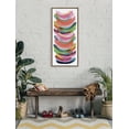 thumbnail image 6 of Kate and Laurel Sylvie Bright Abstract Framed Canvas Wall Art by Jessi Raulet of Ettavee, 18x40 Gold, Modern Colorful Brushstrokes Art for Wall, 6 of 7