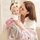 thumbnail image 2 of Manta para bebé CIVARUA KIDS Minky Floral 76 x 102 cm Rosa, 2 of 9