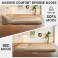 thumbnail image 2 of Inflatable Couch for Camping, Air Mattress with Adjustable Backrest, Blow Up Couch for Adults with Flocked Surface, Portable Inflatable Lounge Chair, Air Sofa Bed for Indoor/Outdoor-No Pump, 2 of 7