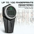 thumbnail image 2 of 3-5 Gun Safe, Quick Access Biometric Fingerprint Gun Safe for Pistols, Gun Safe with Silent Mode and Alarm System, Gun Cabinet with Removable Shelf and 3 Adjustable Gun Slots, 2 of 6