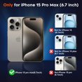 thumbnail image 2 of Funda magnética SUPFINE para iPhone 15 Pro Max gris, 2 of 7