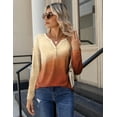 thumbnail image 6 of Zeagoo Women Blouses Casual Long Sleeve Spring Fall Tops Henley V Neck Floral Boho Shirts Dressy Summer Clothes, 6 of 6