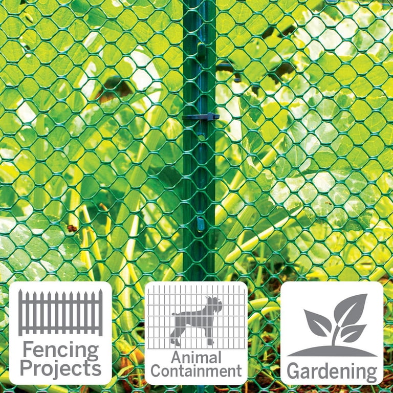 Garden Craft Plastic Poultry Netting, 36" x 25', Green photo 4
