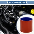 thumbnail image 2 of Unique Bargains 1 Set 48mm/1.89" ID 76mm/2.99" Length 0 Degree Red Blue Car Silicone Hose with Clamps Coolant Hose Universal, 2 of 7