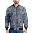 thumbnail image 3 of Chaqueta con cremallera y diseño de huevos de Pascua bohemios para hombre y mujer, abrigo con estampado 3D, chaqueta informal de calle con cremallera, sudadera bomber de manga larga, 3 of 5