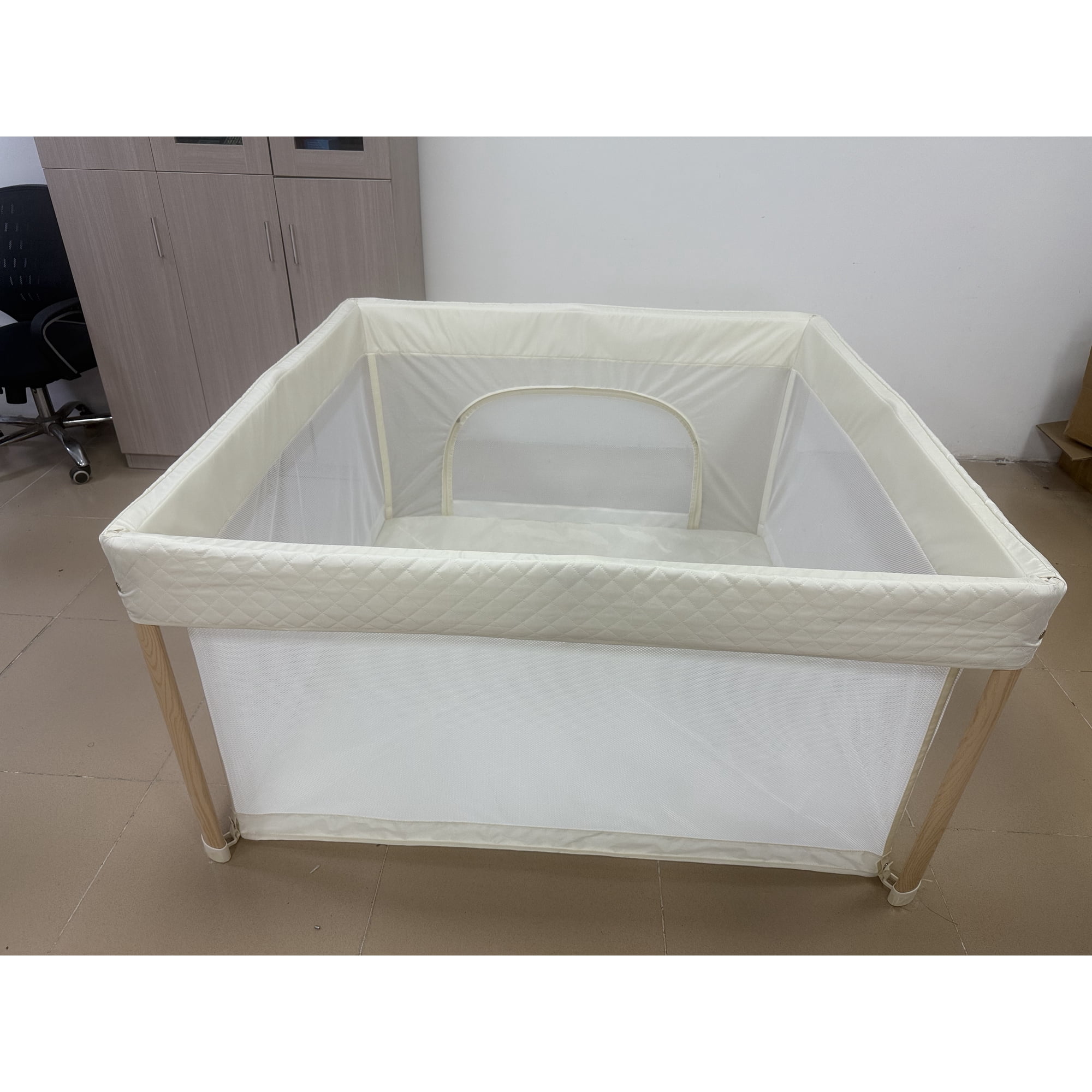 Portable Baby Playpen with Mat for Baby Crawling and Playtime
