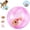 Pink, variant on Self-Rolling Interactive Cat Ball, Automatic 360° Rolling Motion Pet Toy, Realistic Moving Interactive Ball for Cats & Dogs, Indoor Chase & Exercise Toy for Active Play (Blue, Rabbit)