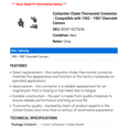 thumbnail image 2 of Carburetor Choke Thermostat Connector - Compatible with 1982 - 1987 Chevy Camaro 1983 1984 1985 1986, 2 of 2