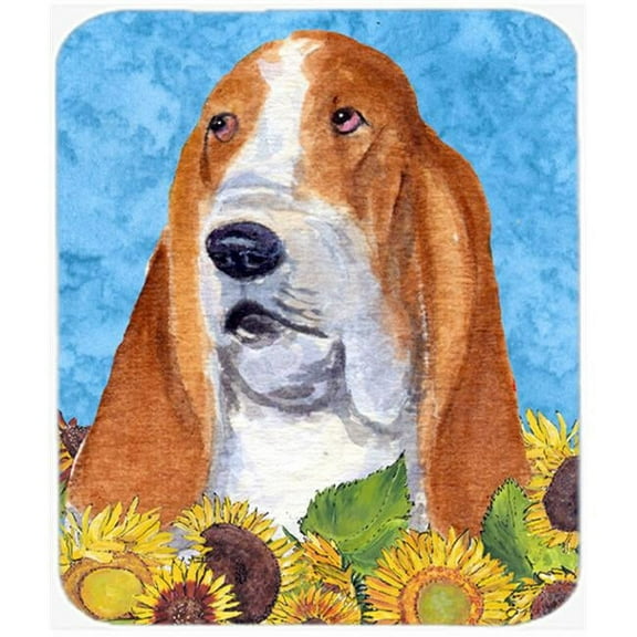 Basset Hound Mouse Pad, Hot Pad or Trivet