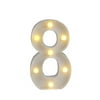Light Up Letter LED Alphabet PlasticParty Sign Wedding Festival Stand Decoration (Number - 8)