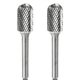thumbnail image 1 of 2Pcs Tungsten Steel Grinder Carbide Rotary File Cylindrical Ball End Milling Cutter Grinding Engraving Double Groove, 1 of 6