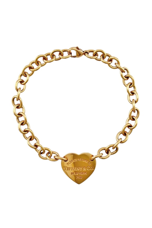 Pre-Owned Tiffany & Co. Return to Heart Bracelet, 18K Pink Gold, Women's.