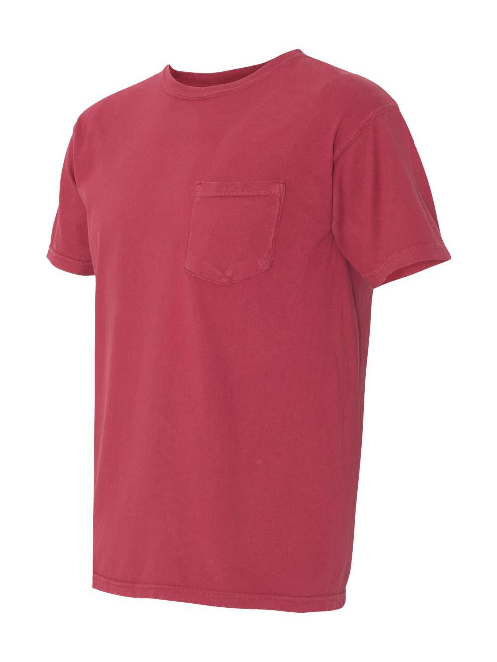 Comfort Colors 6.1-Ounce Garment-Dyed Pocket T-Shirt Red XL