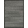 thumbnail image 3 of Unique Loom Outdoor Border Collection Area Rug - Checkered (8' x 11' 4" Rectangle Gray/Black), 3 of 7