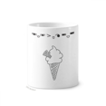 thumbnail image 1 of Conos de helado de crema suave línea negra Taza de cepillo de dientes, 1 of 3