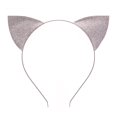 thumbnail image 2 of 3 Oreilles De Chat Paillettes Or Argent Noir Bandeau Bandeau De Cheveux Boucle Pour La Fte Et L'usage Quotidien Noir Et Argent, 2 of 5