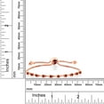 thumbnail image 3 of Gem Stone King 0.70 Ct Round Red Garnet 18K Rose Gold Plated Silver Bracelet for Women, 3 of 3