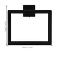 thumbnail image 2 of YSNOOWE Wall Mounted Square Towel Ring for Bathroom Black Stainless Steel Durable Space Saving Organizer, 2 of 8