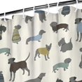 thumbnail image 3 of Cute Animal Dogs Shower Curtain 36"x72" ,Bathroom Decorative Shower Curtains Set with 12 Hooks,Modern Waterproof Washable Shower Curtain, 3 of 6
