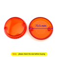 thumbnail image 2 of Turn Signals Indicators Lens Cover For Yamaha Kawasaki Vulcan 1500 VN Amber, 2 of 7