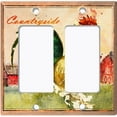 thumbnail image 6 of Metal Light Switch Plate Cover Cute Countryside Rooster Animal Farm ANM010, 6 of 13