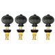 thumbnail image 3 of 4 Piezas Rectas de Ukulele Rectas Clavijas de Afinación Máquinas de Máquinas Afinadores Negro + Dorado, 3 of 5