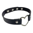 thumbnail image 4 of Gargantilla con cadena de corazón de amor, ajustable, suave, de moda, estilo vintage Negro, 4 of 8