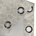 thumbnail image 3 of Ambesonne Beige Grommet Curtain Single Panel, Traditional Lace Design, 50"x60", White Beige, 3 of 5