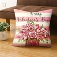 thumbnail image 1 of Valentine's Day Linen Pillowcase Home Sofa Cushion Pillowcase Multicolor, 1 of 6