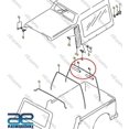 thumbnail image 3 of Cushion Top Bow Upper For Suzuki Samurai SJ413 Part No. 78483M80301, 3 of 3