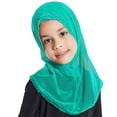 thumbnail image 5 of CPNG Instant Hijab Scarf Kids Full Neck Cover Head Scarf Headwear Pre-teen Headscarf One Piece Junior Muslim Hijab Cap Long Scarf Wrap Islamic Turban Headwrap, 5 of 7