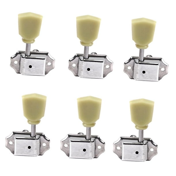 Manija Plástica para Llaves Acústicas / Metálicas 3R3L de 6 Piezas para Guitarra Acústica / Eléctrica Hugo Clavija de afinación de guitarra