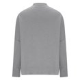 thumbnail image 6 of Duoif Sweaters for Women Trendy Women's Round Neck Batwing Sleeve Oversized Side Slit Ribbed Pullover Sweater Top Women's Sweaters Womens Tops Grey XL, 6 of 6