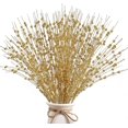 thumbnail image 2 of Palillos de Navidad de 17 pulgadas, palitos decorativos con purpurina para árbol de Navidad, palitos para cuentas DIY, adornos de tallo de bayas con purpurina Artificial dorada, 2 of 4