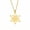 Gold, variant on Silver Star of David Jerusalem Cross Pendant Necklace Stainless Steel Jewelry