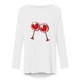 thumbnail image 4 of Aqestyerly Chandail Décontracté pour Femmes Imprimé Saint-Valentin Manches Longues Col Rond, 4 of 4